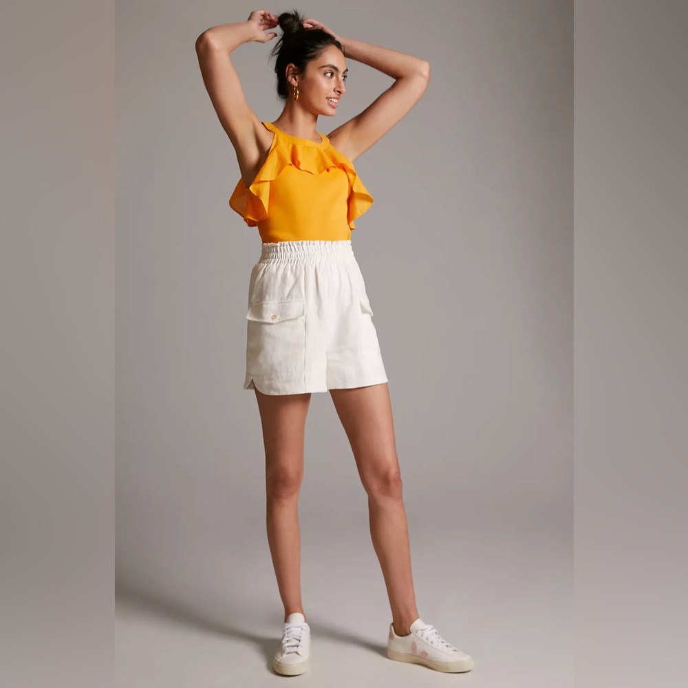 Maeve Ruffled Rib Halter Tank - Picture 4 of 8